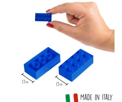 Blox - 100 8er Bausteine blau - kompatibel mit bekannten Spielsteinen